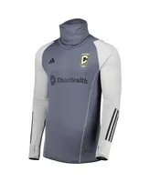 Men's adidas Gray Columbus Crew Warm Raglan Cold.rdy Top