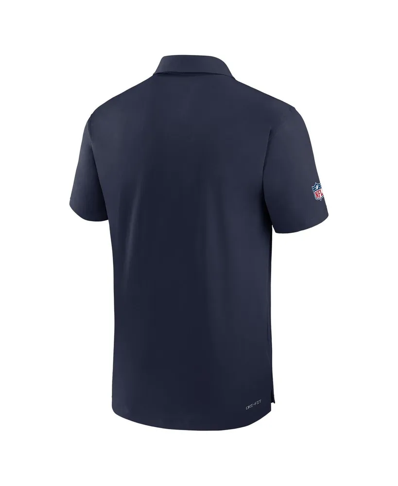 Men's Nike College Navy Seattle Seahawks Sideline Coaches Performance Polo Shirt