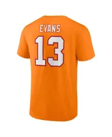 Men's Fanatics Mike Evans Orange Tampa Bay Buccaneers Throwback Player Icon Name and Number T-shirt