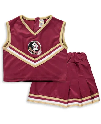 Big Girls Garnet Florida State Seminoles Two-Piece Cheer Set