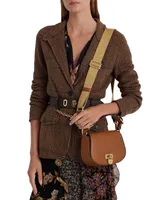 Lauren Ralph Tanner Leather Small Crossbody Bag