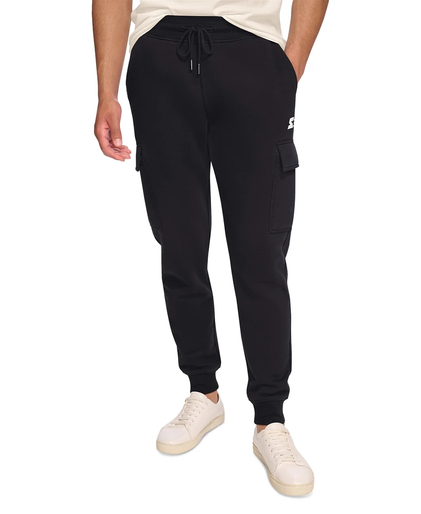 Starter Men's Classic-Fit Fleece Cargo Joggers