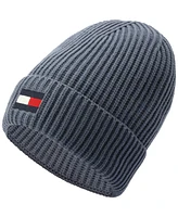 Tommy Hilfiger Men's Fisherman Ribbed-Knit Logo Beanie