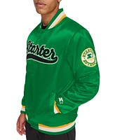 Starter Men's Classic-Fit Satin Varsity Bomber Jacket