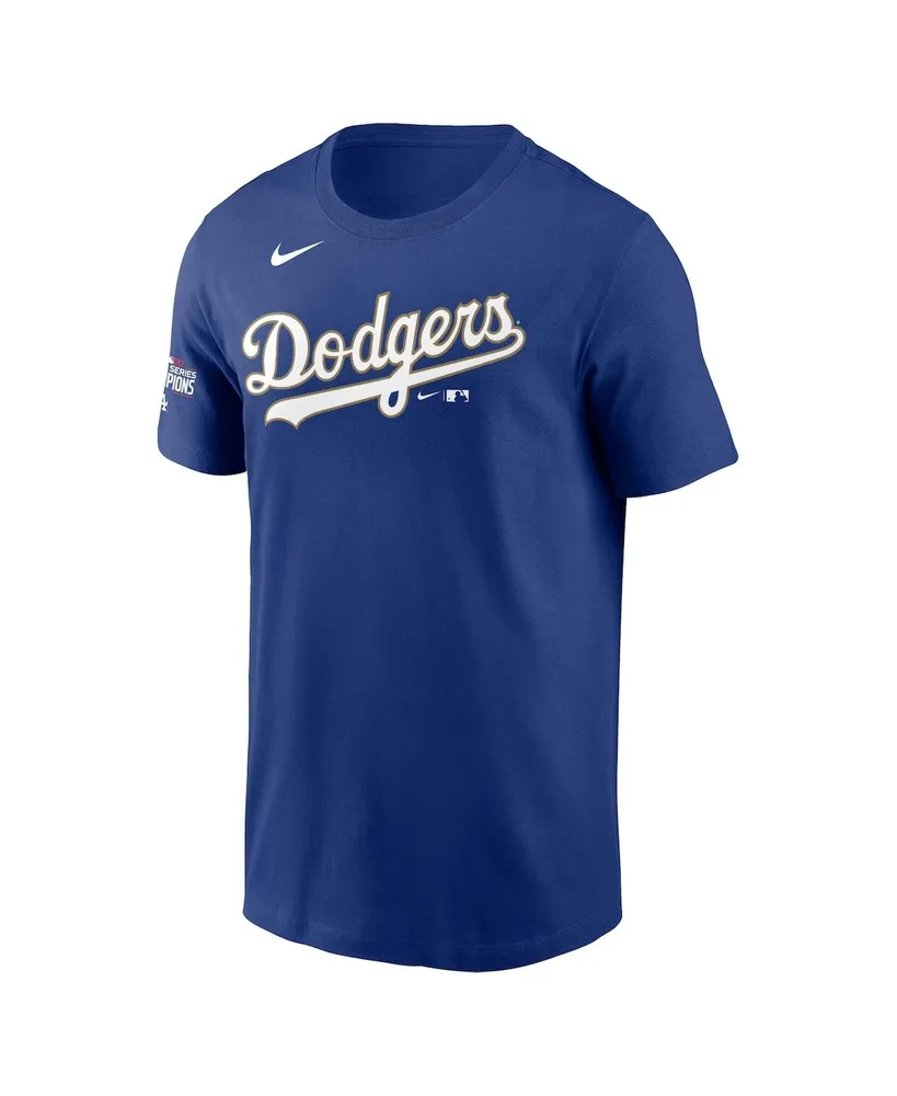 Nike Los Angeles Dodgers Men's Gold Name and Number Player T-Shirt Mookie Betts