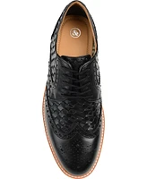 Thomas & Vine Men's Radcliff Wide Width Tru Comfort Foam Lace-Up Woven Wingtip Derby Shoes