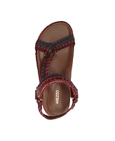 Arezzo Women's Mya Woven Footbed Sandals