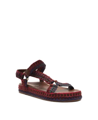 Arezzo Women's Mya Woven Footbed Sandals