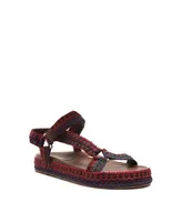 Arezzo Women's Mya Woven Footbed Sandals