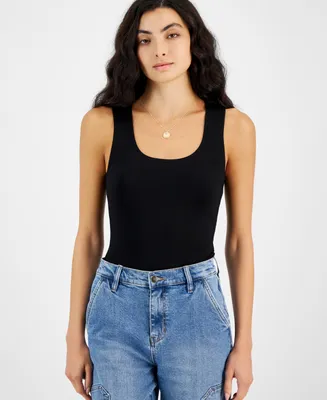 And Now This Women's Ponte-Knit Scoop-Neck Bodysuit, Created for Macy's