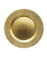 American Atelier Hammered Charger Plate 12 Piece Dinnerware Set, Service for