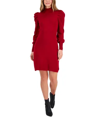 Taylor Women's Puff-Sleeve Mini Sweater Dress