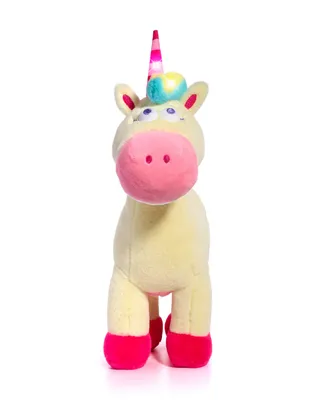 Geoffrey's Toy Box 14" Glow Brights Toy Plush Led with Sound Unicorn, Created for Macys
