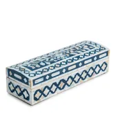 Gauri Kohli Jodhpur Mother of Pearl Decorative Jewelry Box, Small