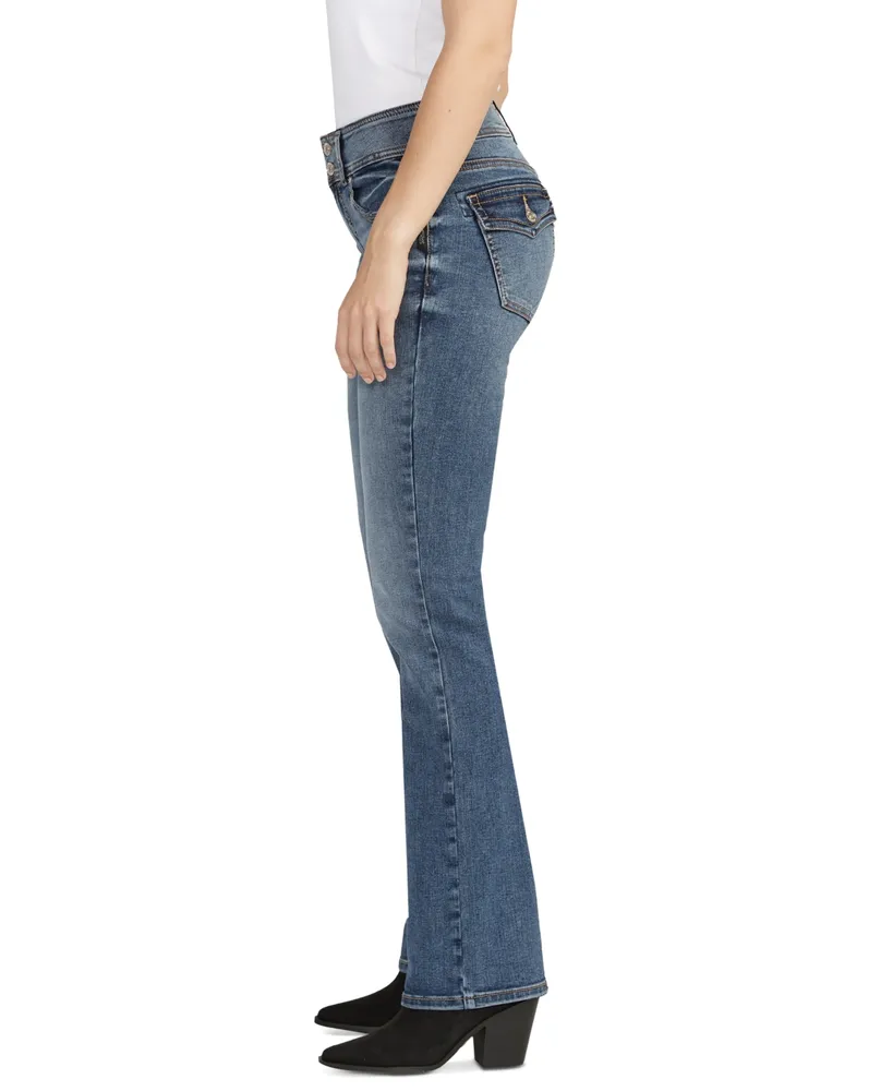 Silver Jeans Co. Women's Suki Mid-Rise Curvy-Fit Slim Bootcut Jeans