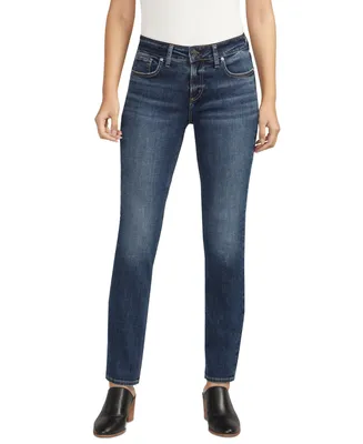 Silver Jeans Co. Women's Elyse Mid-Rise Straight-Leg