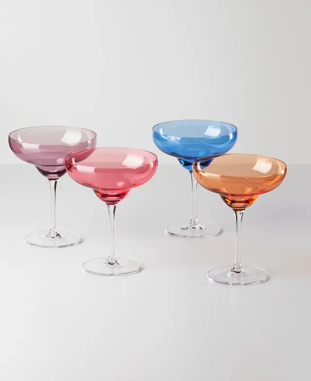 Oneida True Colors Cocktail Glasses, Set of 4