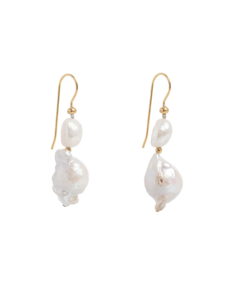 Baroque Pearl Mid Drops Earrings