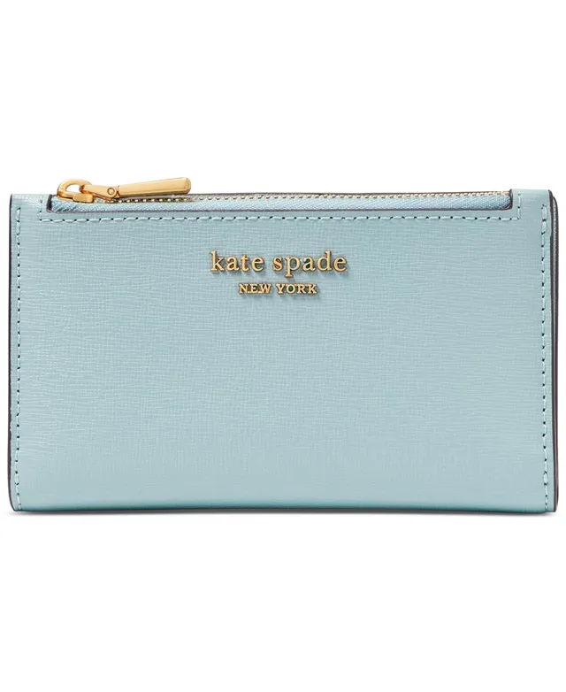 kate spade new york Shaken Not Stirred Embellished Metallic Saffiano Small  Slim Bifold Wallet