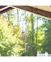 24" Long 5-Ring Polyresin Hummingbird Wind Chime