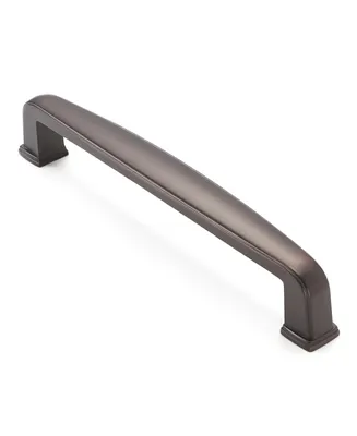 Cauldham 10 Pack Solid Kitchen Cabinet Handles (5" Hole Centers) - Drawer/Door Hardware - Style T765 - Oil Rubbed Bronze