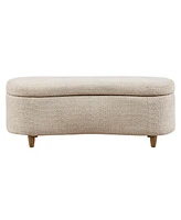 Ink+Ivy Bailey 48"W Boucle Flip Top Storage Bench