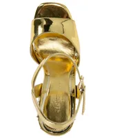Kenneth Cole New York Women's Dolly Imitation Pearls Platform Block Heel Sandals