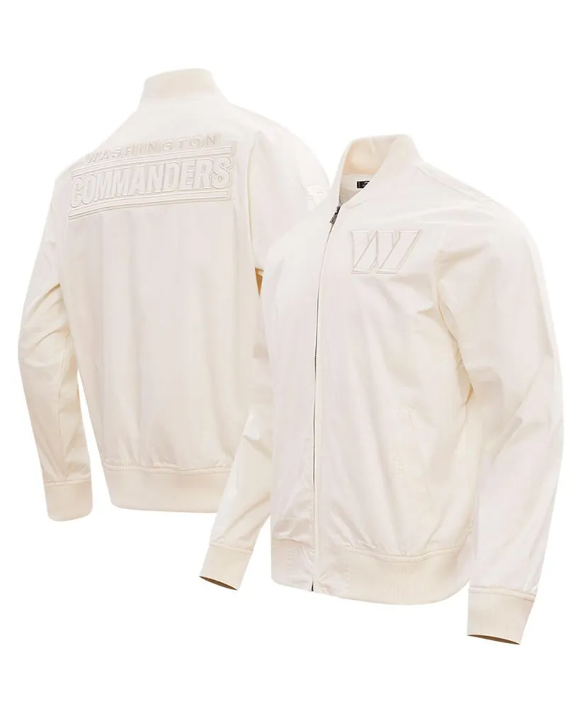 Men's Pro Standard Cream Washington Commanders Neutral Full-Zip Jacket