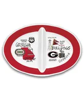 Magnolia Lane Georgia Bulldogs Two-Section Melamine Platter