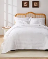 Greenland Home Fashions Ruffled Quilt Set, 3-Piece Full - Queen