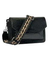 Urban Originals Au Revoir Croc-effect Faux Leather Crossbody Bag