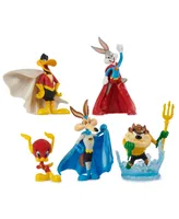 Dc Comics, Looney Tunes Mash-Up Pack, Limited Edition Wb 100 Years Anniversary, 5 Looney Tunes X Dc Figures - Multi