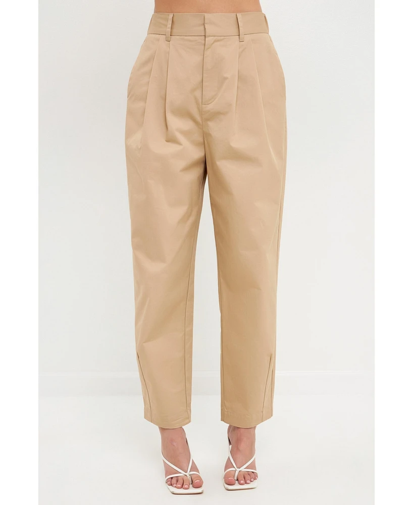 English Factory Women's High Waist Pleated Trouser