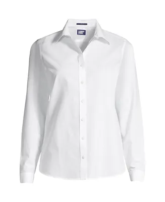 Lands' End Tall No Iron Button Front Shirt