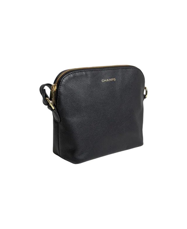 CHAMPS Ladies Leather Double-Zip Shoulder Bag from the Gala Collection -  ShopStyle