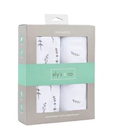 Ely's & Co. Baby Fitted Crib Sheet 100% Combed Jersey Cotton