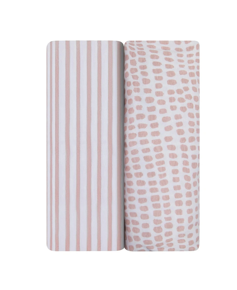 Ely's & Co. Baby Fitted Waterproof Bassinet Sheet 100% Combed Jersey Cotton