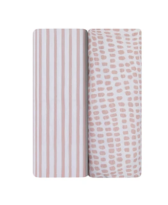 Ely's & Co. Baby Fitted Waterproof Bassinet Sheet 100% Combed Jersey Cotton