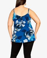 City Chic Women's Nicole Print Cami Top