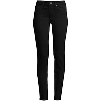 Lands' End Women's Tall Mid Rise Straight Leg Jeans