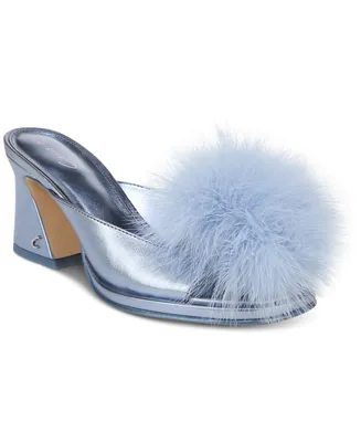 Circus Ny by Sam Edelman Women's Hadie Fluff Slip-On Dress Slide Sandals