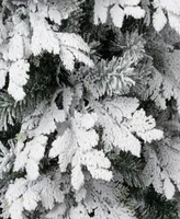 National Tree Company ft. Feel-Real Acacius Snowy Hinged Tree