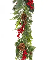 National Tree Company 9' Hgtv Home Collection Berries and Greenery Garland