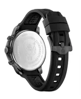 Plein Sport Men's Chronograph Date Quartz Plein Gain Silicone Strap Watch 43mm