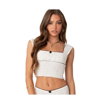 Women's Joss Scrunch Crop Top