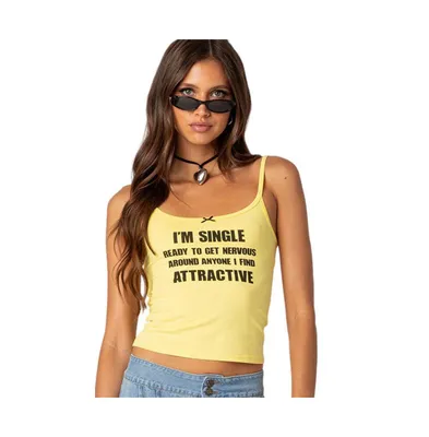 Women's I'm Single tank top