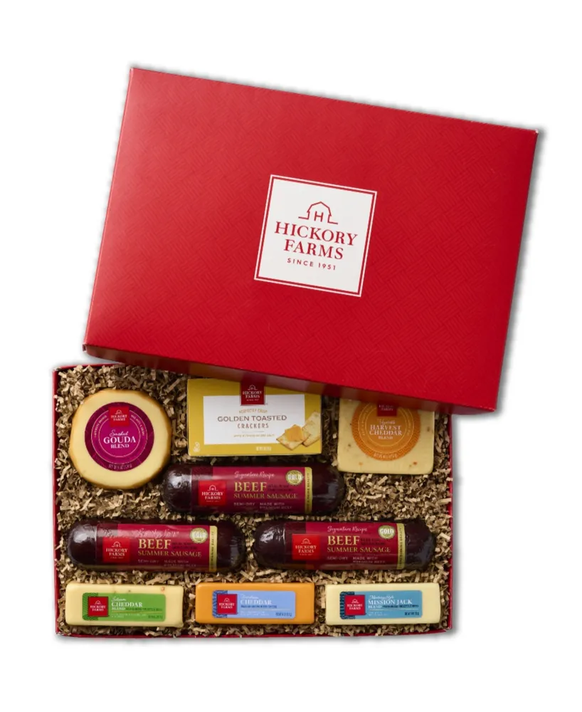Hickory Farms Holiday Hearty Selection Gift Box, 9 Piece