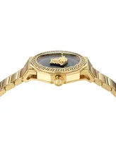 Versace Women's Swiss Medusa Deco Gold Ion Plated Stainless Steel Bracelet Watch 38mm