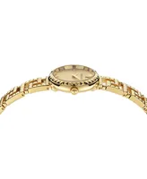 Versace Women's Swiss Greca Goddess Gold Ion Plated Stainless Steel Cut-Out Bracelet Watch 28mm