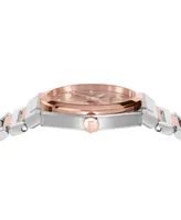 Salvatore Ferragamo Men's Vega Holiday Capsule Swiss Diamond (0.06 ct. t.w.) Two-Tone Stainless Steel Bracelet Watch 40mm
